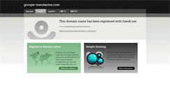 Desktop Screenshot of groupe-mandarine.com